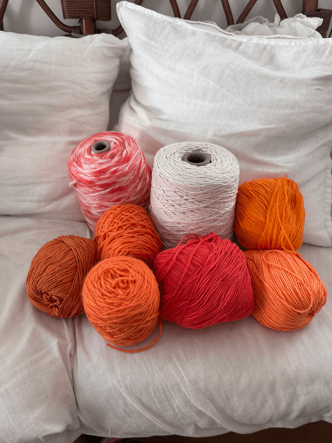 Cozy autumn yarn kit for knitting scarves and beanies
